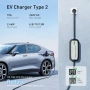 EVJUICION Кабел за зареждане на електрически автомобили тип 2 към 3-пинов щепсел 8M, 10A 3-пинов ..., снимка 4