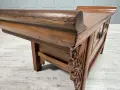 Китайски, конзолен шкаф, масив, дърворезба Д1044, снимка 6