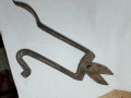 стара кована ножица за ламарина, снимка 2