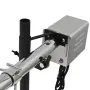 vidaXL Шиш за чеверме с мотор, неръждаема стомана, 207x45x81 см, снимка 5