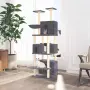 vidaXL Котешко дърво със сизалени стълбове, тъмносиво, 180 см, снимка 2
