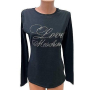 дамска блуза LOVE MOSCHINO размер M черна, снимка 1 - Блузи с дълъг ръкав и пуловери - 44570366