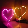 LED неонова светлина с USB, Сърце, 36.3x29 cm, снимка 1