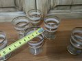 Стари стъклени чашки за ракия , снимка 3