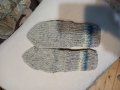 Ръчно плетени детски чорапи от вълна, ходило 16 см, снимка 2