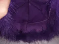 Дамска пухкава шапка в лилав цвят, снимка 7