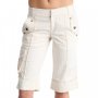 Дамски 3/4 панталон от памук в цвят крем Diesel - W30, снимка 1 - Панталони - 42635506