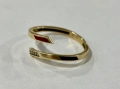 Златен пръстен 1.7 грама 14 карата 585, снимка 5