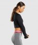 gymshark  FLEX SPORTS LONG SLEEVE CROP TOP - страхотно фитнес бюстие КАТО НОВО, снимка 3