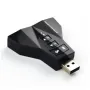 Външен виртуален USB7.1 3D звуков адаптер за аудио карта, снимка 2