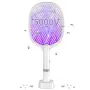 Акумулаторна електрическа мухоловка 5000V с UV светлина – 2 бр., снимка 1