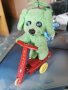 Винтидж играчка куче на скутер. , снимка 2