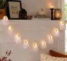 Halloween декоративен гирлянд с призраци, LED светлини и програма – 276 cm, снимка 2