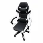 Ергономичен геймърски стол с масажна функция – черно-бял, снимка 4