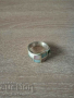 Голям Сребърен пръстен със седеф, снимка 4