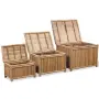 vidaXL Бамбукови кутии за съхранение, 3 броя, снимка 1