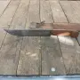 Стар кован нож с кожена кания, снимка 2