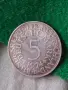 Германски сребърна монета от 5 марки 1974 година 29651, снимка 5