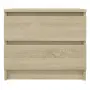 vidaXL Нощни шкафчета 2 бр дъб сонома 50x39x43,5 см инженерно дърво, снимка 4