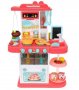Игра Детска кухня , 72 см, много аксесоари и прибори, детска кухня, кухня за кукли, червена, снимка 1