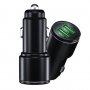 Зарядно за автомобил с 2 USB изхода: Quick Charge 3.0, метал, снимка 2