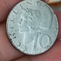 10 шилинга Австрия сребро 1972 година

, снимка 2 - Нумизматика и бонистика - 41627373