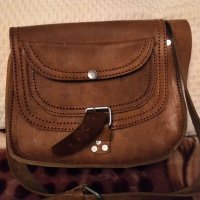 Винтидж чанта естествена кожа ,ръчна изработка , снимка 2 - Чанти - 40027549