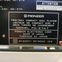 Двоен сд плеър / CD player Pioneer PD-Z74T  В отлично техническо и визуално състояние., снимка 12 - Декове - 44381715