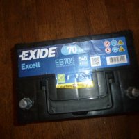 Стартов акумулатор EXIDE EXCELL EB705 12волт 70Ач 540А, снимка 3 - Аксесоари и консумативи - 42014218