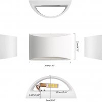Нова лампа за стена 7W топла бяла LED декоративна за спалня, хол, стълби, снимка 2 - Лампи за стена - 35784167