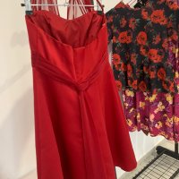 Червена рокля в размер S, снимка 11 - Рокли - 44357960