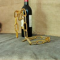 Уникална поставка за вино: Елегантна верига за впечатляващо представяне, снимка 3 - Декорация за дома - 38998293