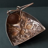 Сребърен ръчно кован Китайски талисман за чар Буда 19ти век, снимка 9 - Други ценни предмети - 34193715