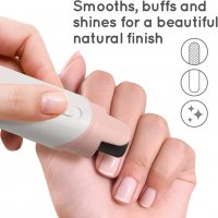 HoMedics Nail Buffer & Polisher – Компактна електрическа пила за нокти НОВА, снимка 4 - Други - 39535161