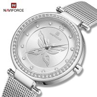 Дамски часовник NAVIFORCE Silver 5018 SW. , снимка 2 - Дамски - 34728381