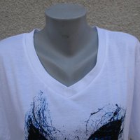 3XL  Нова тениска със синя пеперуда , снимка 2 - Тениски - 41426229