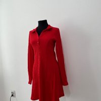 Червена дамска рокля, снимка 3 - Рокли - 41310522