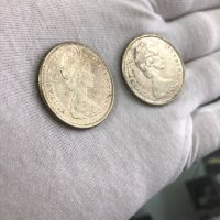 Сребърни монети Canada 50 cents, 1965-1966, снимка 4 - Нумизматика и бонистика - 40504695