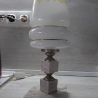 Мраморна настолна лампа, снимка 2 - Настолни лампи - 35867279