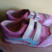 Кожени обувки за момиче 33 номер, снимка 1 - Детски обувки - 40952995