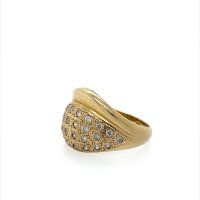 Златен дамски пръстен 5,93гр. размер:53 14кр. проба:585 модел:22166-6, снимка 2 - Пръстени - 44395066