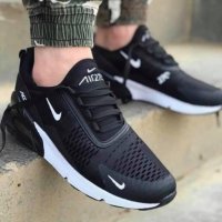 Nike Air Max 270 черно с бяло реплика, снимка 1 - Маратонки - 41023223