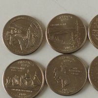 8 бр.US 25 цента от различни Щати с герб., снимка 2 - Нумизматика и бонистика - 40403537