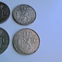 4 бр Сребърна Монета Монети 1 Гулден 1958 1965 1966 1967, снимка 4 - Нумизматика и бонистика - 40500449