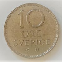 10 оре 1973 Швеция, снимка 1 - Нумизматика и бонистика - 39227871