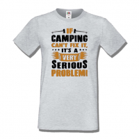 Мъжка тениска If Camping Can't Fix It,Къмпинг,Планина,Изненада,Подарък,Поход,Връх,Хижа,, снимка 4 - Тениски - 36352216