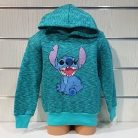 Нов детски суичър с дигитален печат Стич (Stitch) в цвят зелен меланж, снимка 6 - Детски анцузи и суичери - 38995993