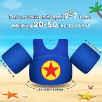 Нова Детска жилетка за плуване с наметало и регулируеми презрамки, снимка 2 - Други - 41728465