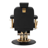 Бръснарски стол Gabbiano Marcus - златисто черен, снимка 3 - Бръснарски столове - 44617777