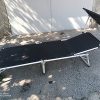  ШЕЗЛОНГ + сенник, сгъваемо походно туристическо алуминиево легло, снимка 5 - Къмпинг мебели - 41840076
